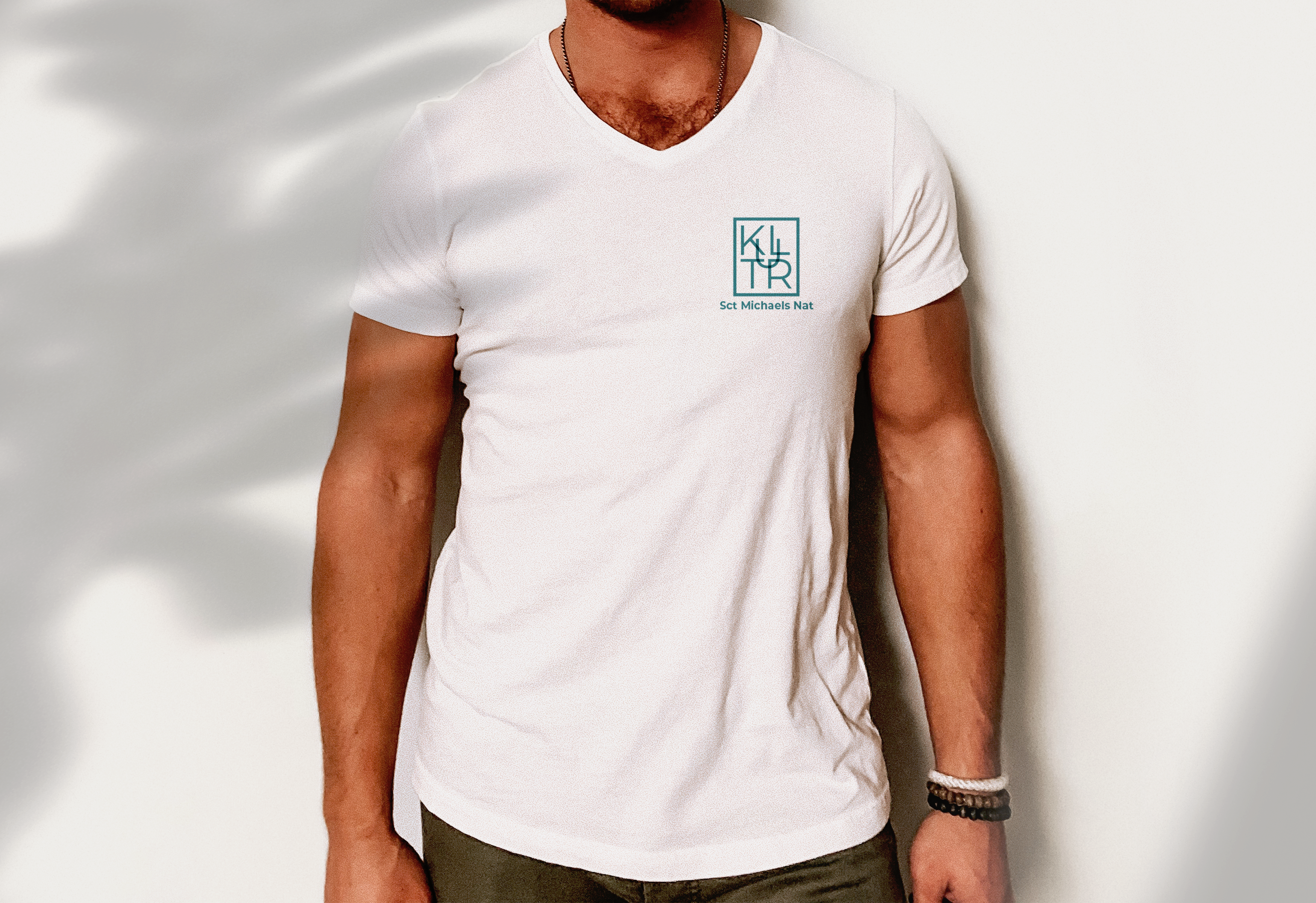 Sct Michaels Nat / nyt logo på t-shirt
